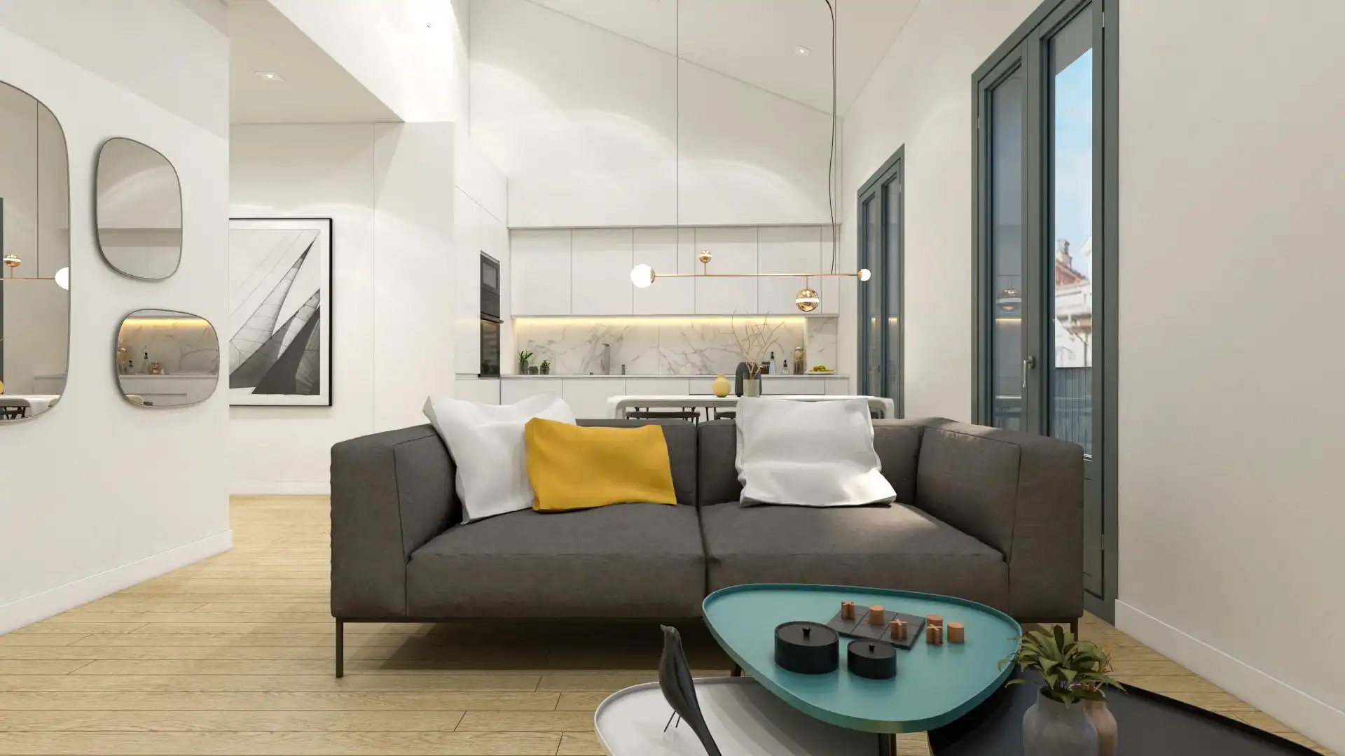 Piso en venta en Rúa Colón, 13, Casco Viejo Sala de estar de Piso en venta en Ourense Capital con Aire acondicionado, Calefacción y Terraza