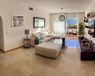 Living room of Flat for sale in Marbella  with Air Conditioner, Terrace and Swimming Pool