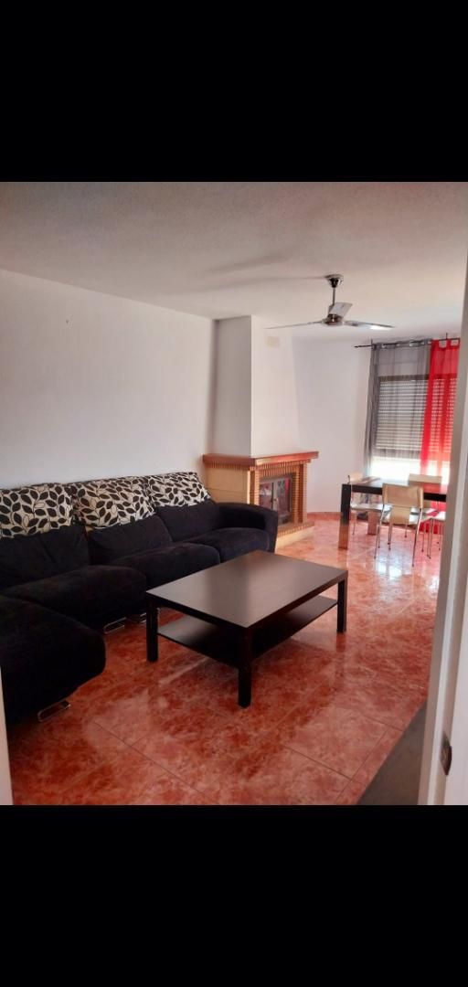 Living room of Flat for sale in  Almería Capital  with Air Conditioner, Terrace and Furnished