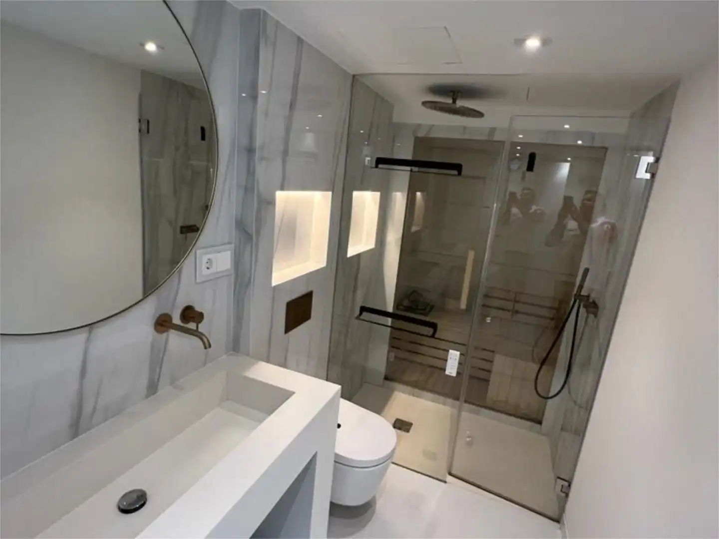 Badezimmer von Wohnung zum Verkauf in Calvià mit Klimaanlage, Terrasse und Balkon