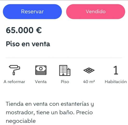 Local comercial en Venta en Calle de 116, 4 en Príncipe