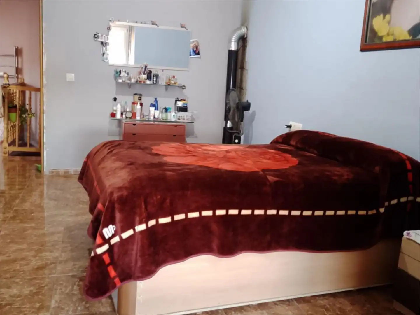 Schlafzimmer von Einfamilien-Reihenhaus zum Verkauf in Casasimarro mit Terrasse und Abstellraum