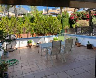 Jardí de Casa adosada de lloguer en Marbella amb Aire condicionat, Terrassa i Piscina