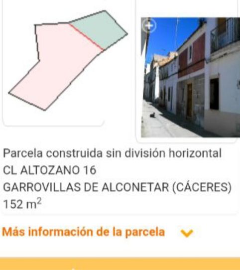 Foto 2 de Casa adosada en venta en Calle Altozano, 14, Garrovillas de Alconétar, Cáceres