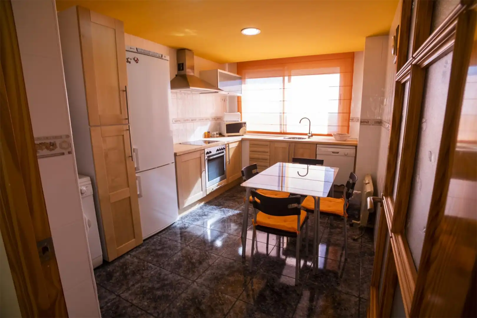 Küche von Wohnung zum Verkauf in Mas de Barberans mit Klimaanlage, Heizung und Parkett