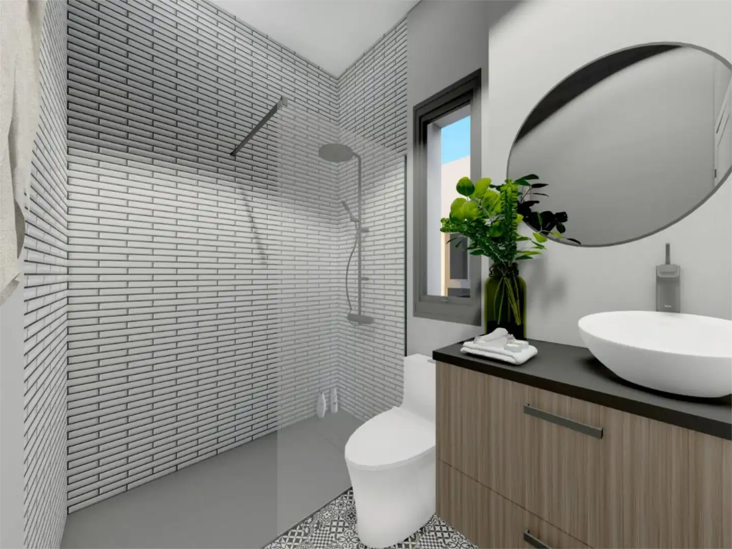 Houses for sale in Calle los Madroños, 3, Torreblanca del Sol Bathroom of Houses for sale in Fuengirola with Air Conditioner, Heating and Private garden