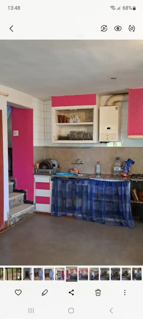 Cuina de Finca rústica en venda en Santa Bàrbara amb Jardí privat, Terrassa i Piscina