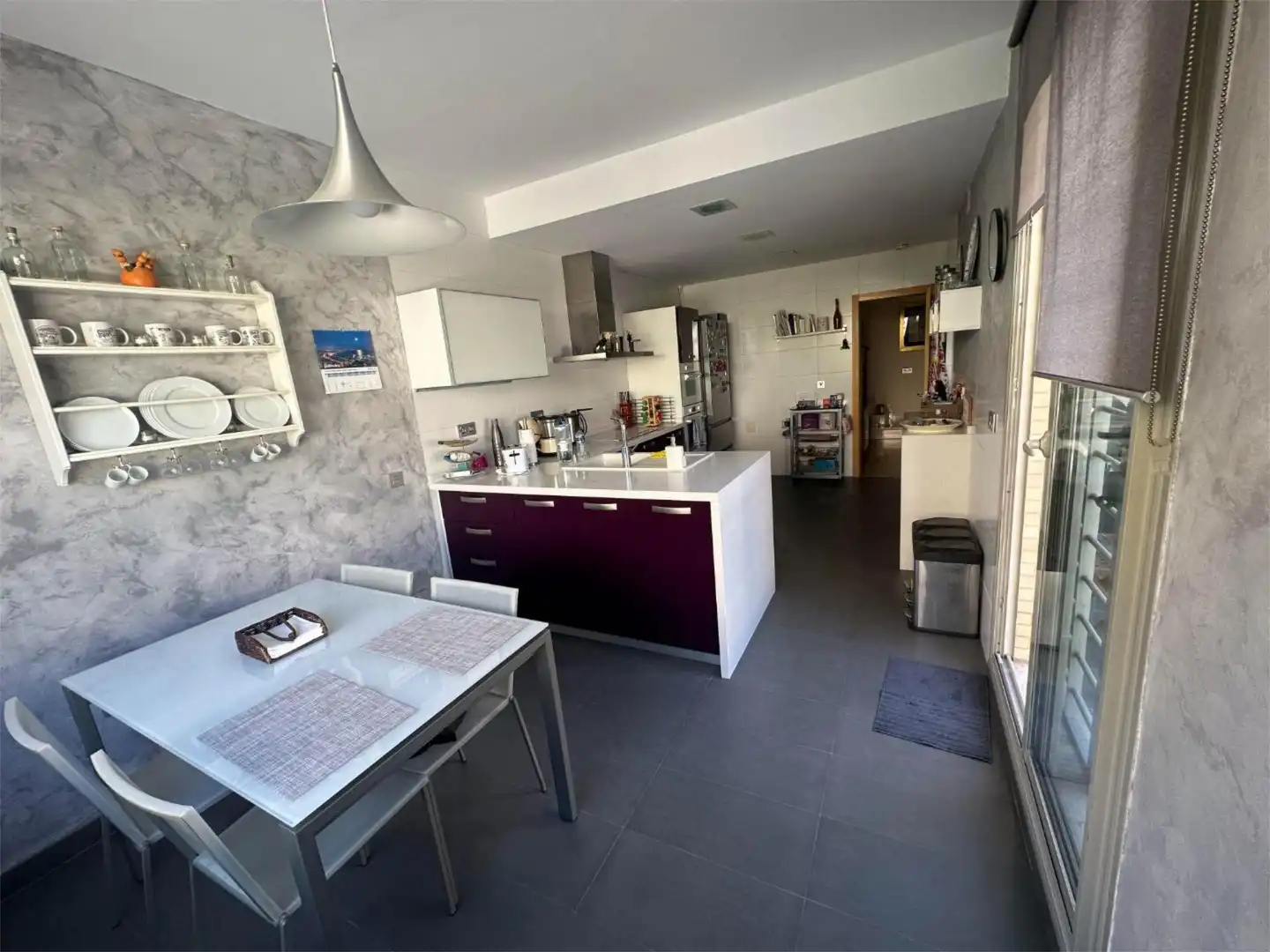 Houses for sale in Calle Orégano, 12, Cerrado de Calderón - Hacienda Paredes Kitchen of Houses for sale in Málaga with Air Conditioner, Heating and Private garden