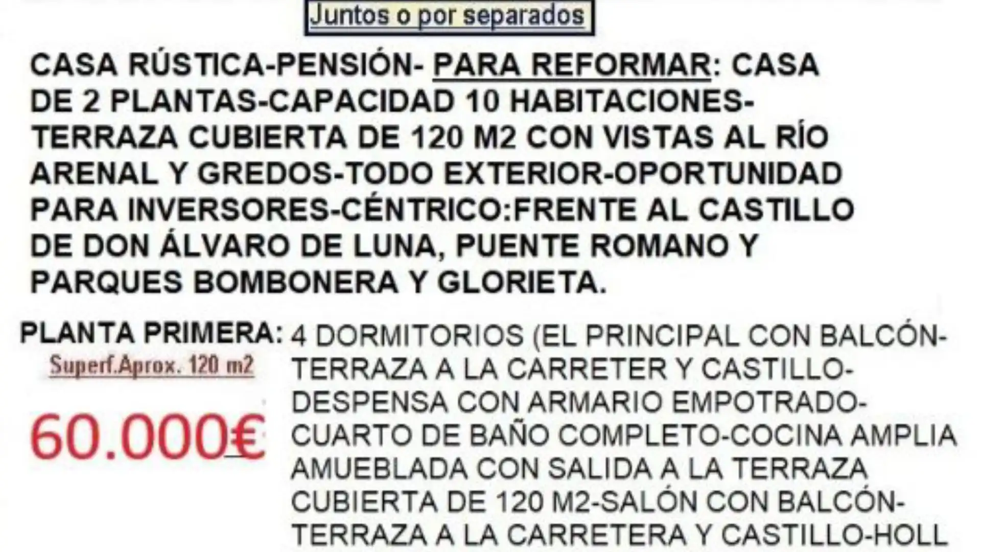 Parking de Piso en venta en Arenas de San Pedro con Calefacción, Terraza y Amueblado