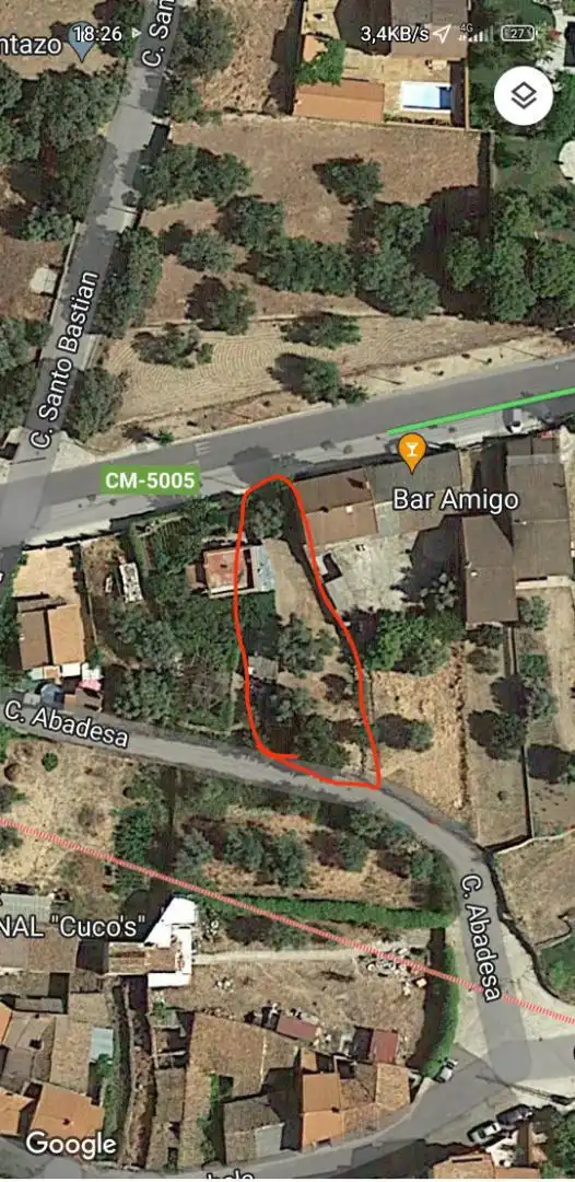 Terreno en venta en Pelahustán