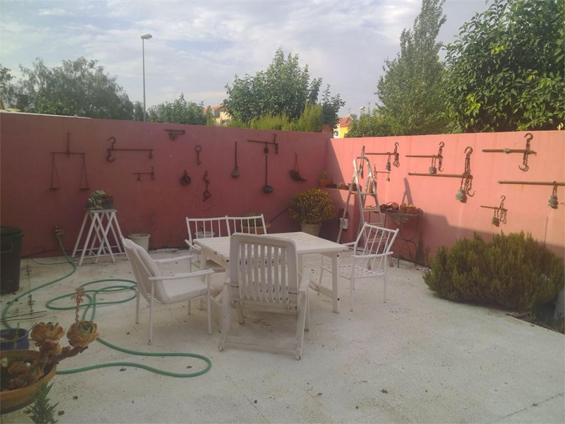 Terrace of Single-family semi-detached for sale in Almensilla  with Air Conditioner