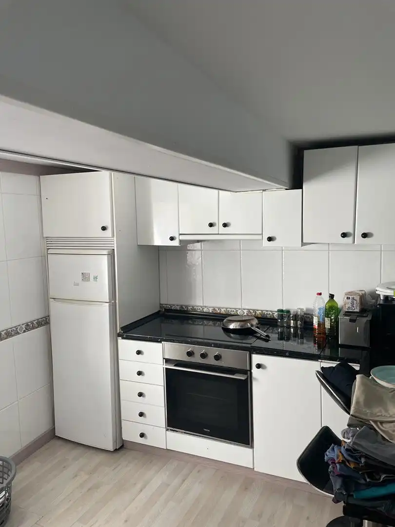 Cocina de Casa adosada en venta en Santiago de Compostela  con Calefacción, Parquet y Trastero