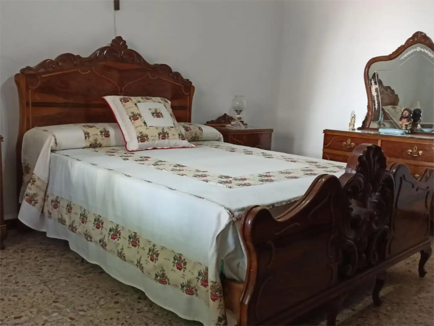 Schlafzimmer von Einfamilien-Reihenhaus zum Verkauf in Viso del Marqués mit Klimaanlage und Möbliert