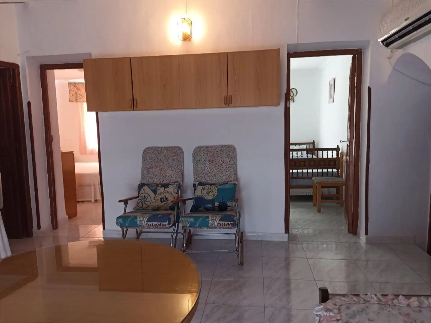 Wohnzimmer von Einfamilien-Reihenhaus zum Verkauf in Viso del Marqués mit Klimaanlage und Möbliert