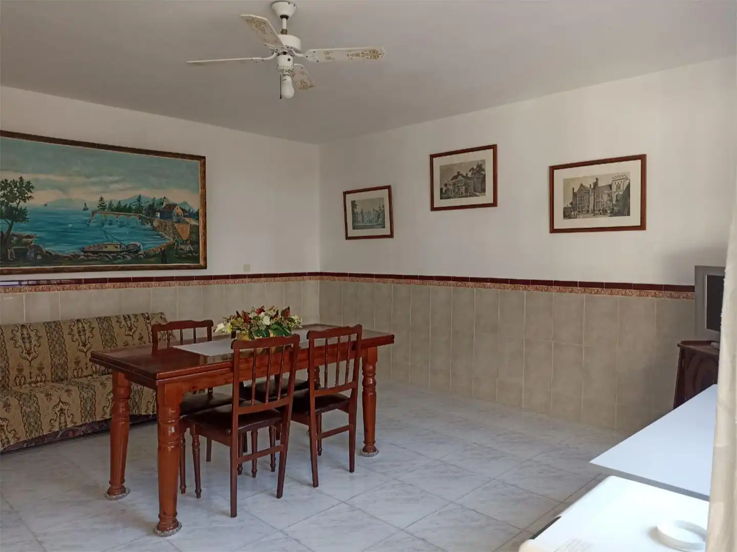 Esszimmer von Einfamilien-Reihenhaus zum Verkauf in Viso del Marqués mit Klimaanlage und Möbliert