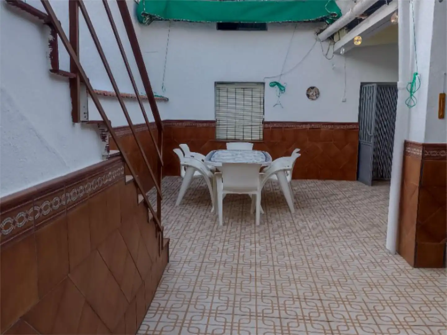 Terrasse von Einfamilien-Reihenhaus zum Verkauf in Viso del Marqués mit Klimaanlage und Möbliert