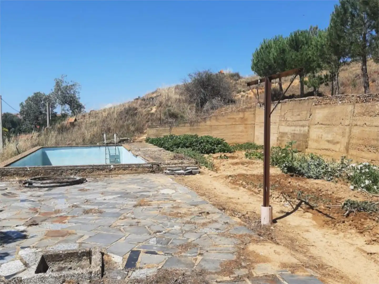 Piscina de Finca rústica de lloguer en Chozas de Abajo