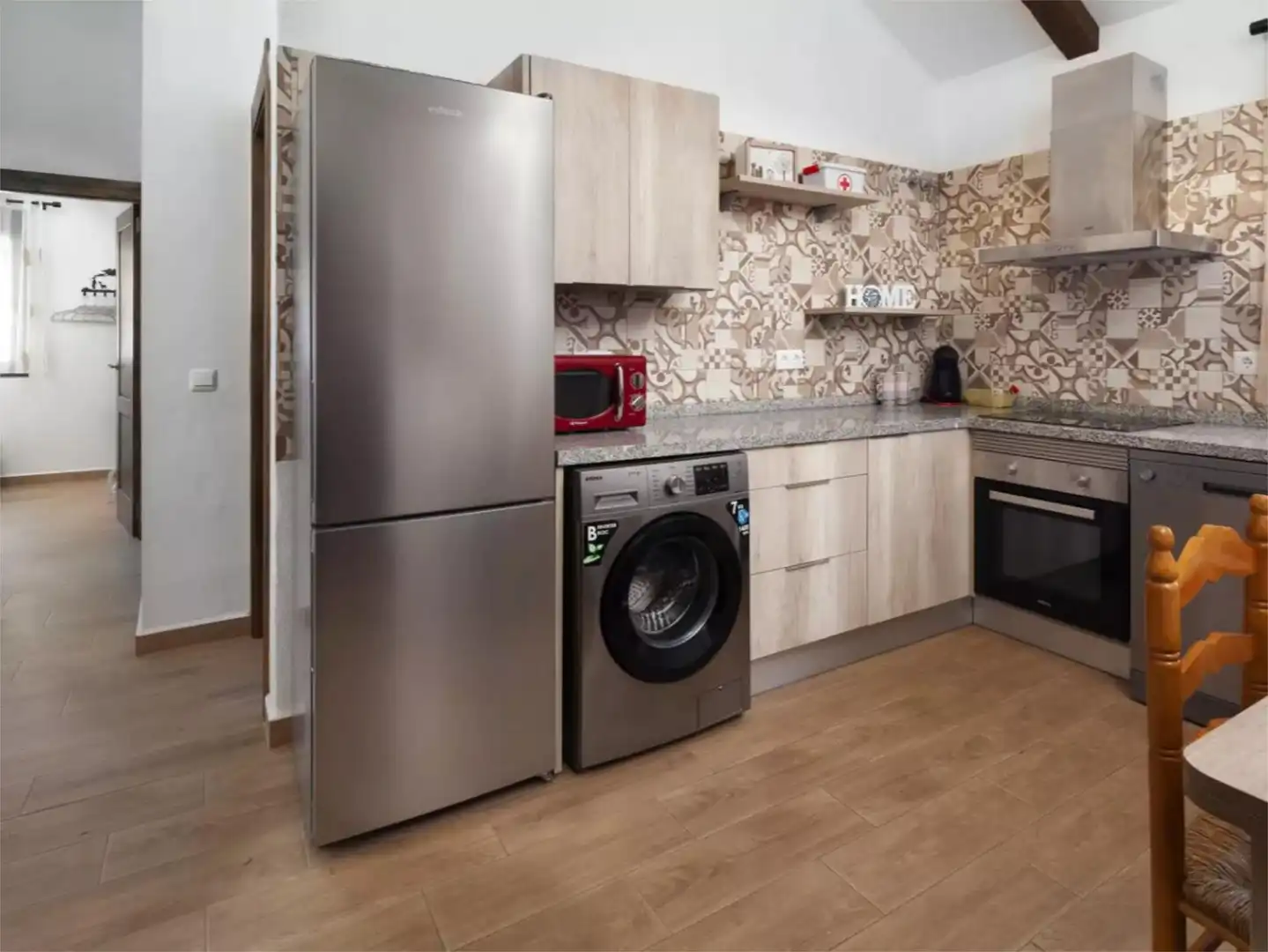 Wohnung zur Miete in Cútar Küche von Wohnung zur Miete in Cútar mit Klimaanlage, Heizung und Privatgarten