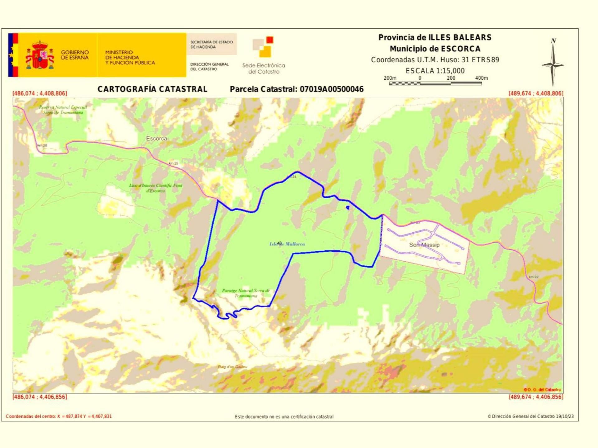 Exterior view of Land for sale in Escorca