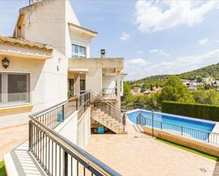 Vista exterior de Casa o xalet en venda en  Murcia Capital amb Aire condicionat, Terrassa i Piscina