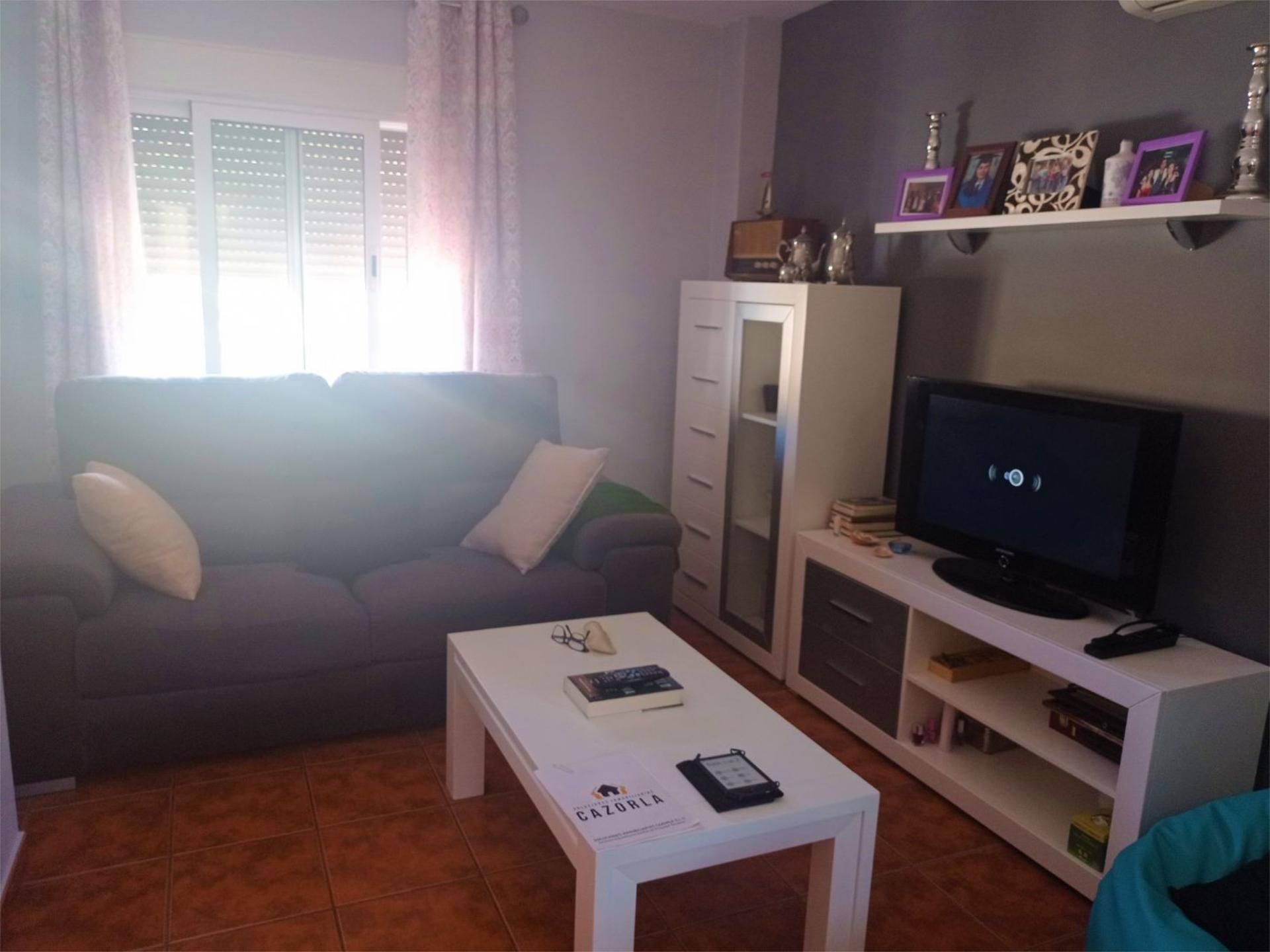 Living room of Flat for sale in Cazorla  with Air Conditioner, Terrace and Furnished