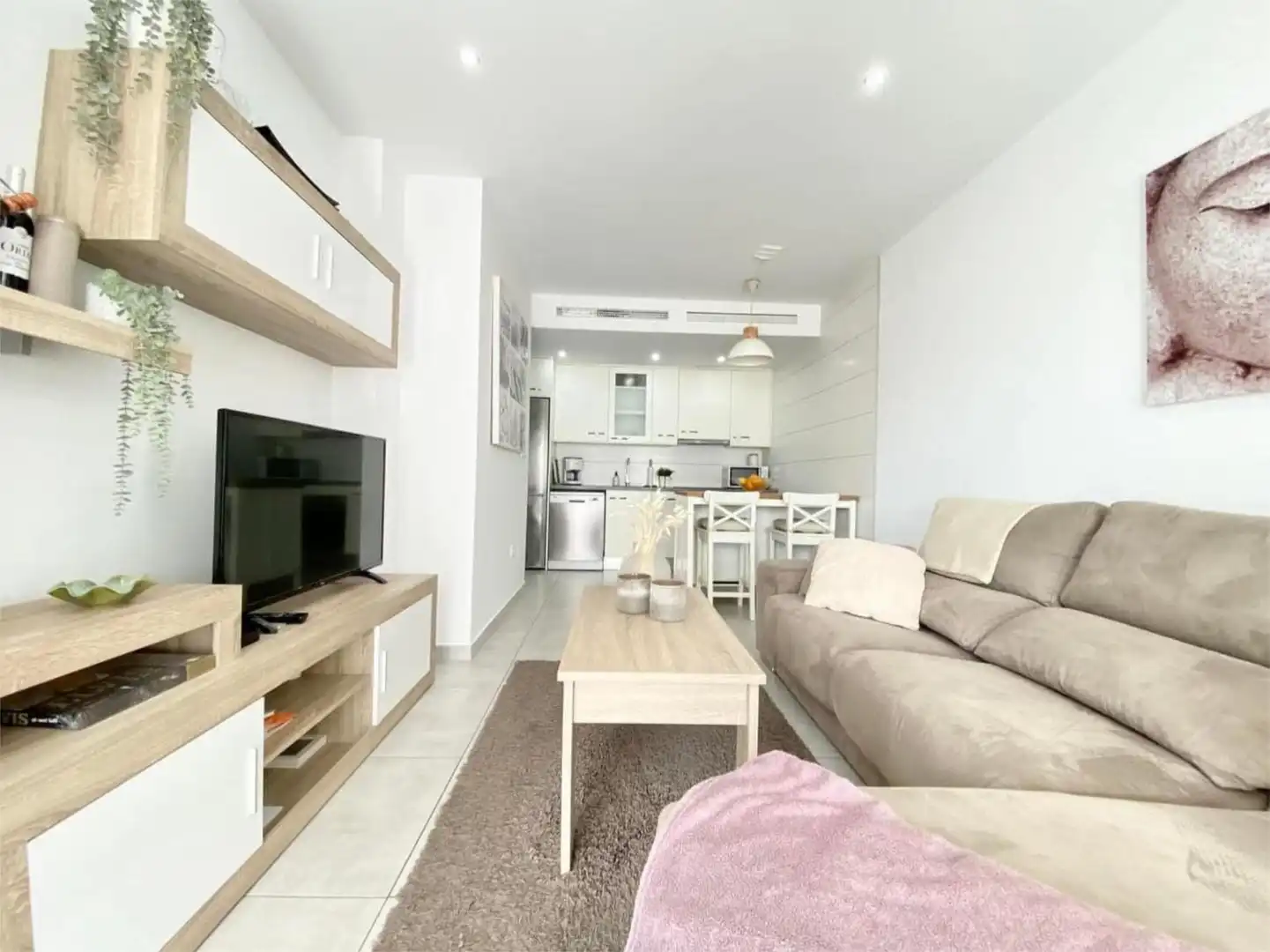 Piso en venta en Calle Cecilio Gallego Alaminos, 11, Parque Acuático - Sector 25 Sala de estar de Piso en venta en Torrevieja con Aire acondicionado, Terraza y Piscina