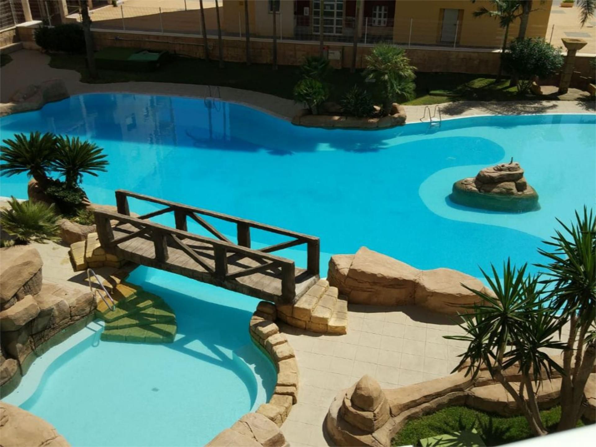 Swimming pool of Flat for sale in La Manga del Mar Menor  with Air Conditioner, Heating and Terrace