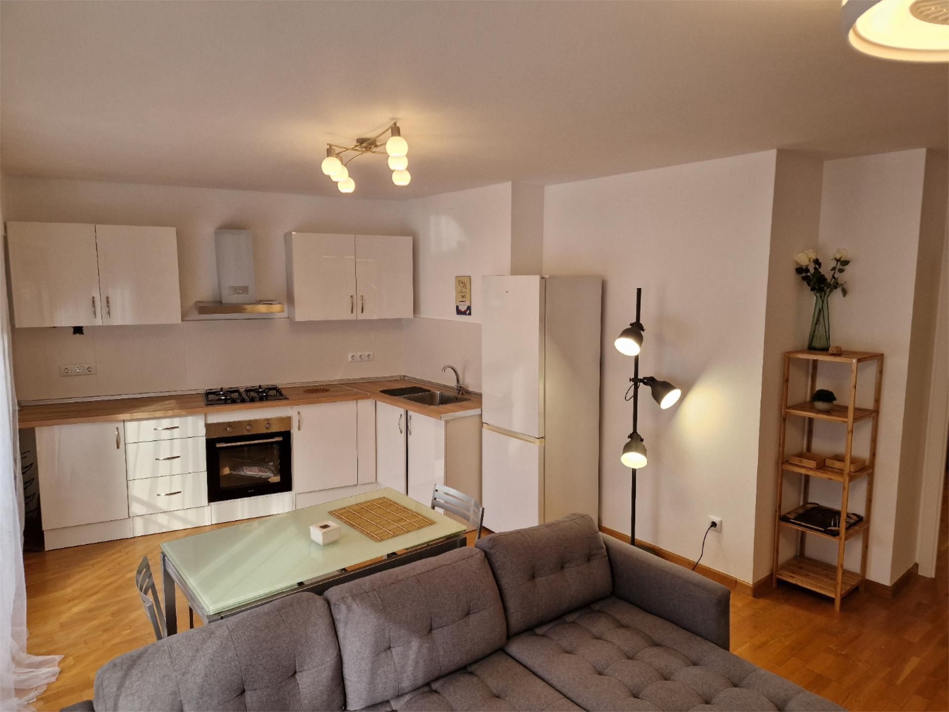 Living room of Flat to rent in Elche / Elx  with Air Conditioner, Parquet flooring and Furnished