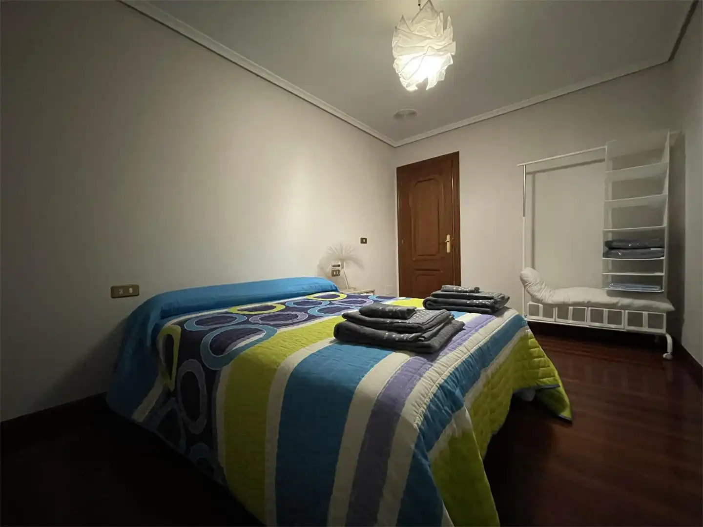 Bedroom of Flat for rent in Ferrol  with Heating, Parquet flooring and Furnished