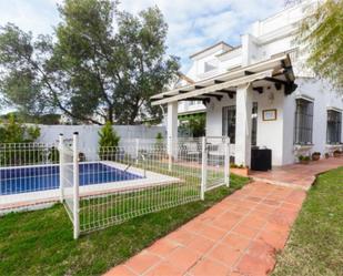 Jardí de Casa o xalet de lloguer en El Puerto de Santa María amb Aire condicionat, Terrassa i Piscina