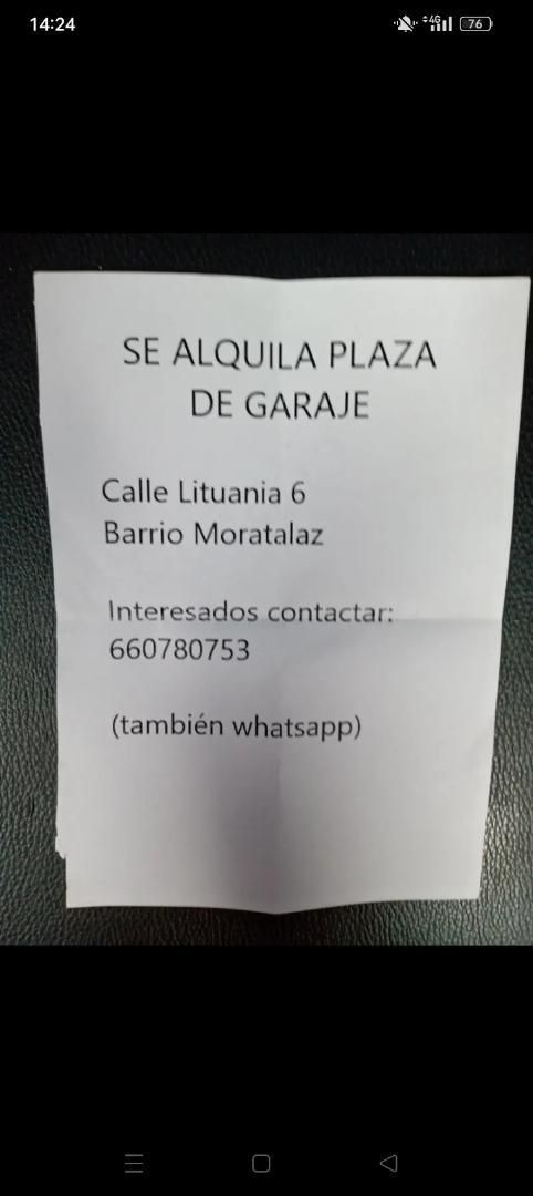 Garage to rent in Calle Lituania, 6, Media Legua
