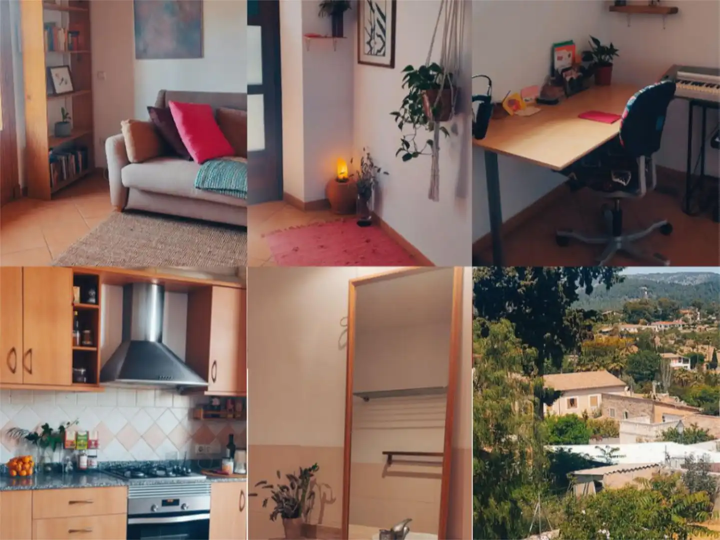 Room in Camí del Delme, 49, Establiments Kitchen of Flat for share in Palma de Mallorca with Air Conditioner, Private garden and Terrace