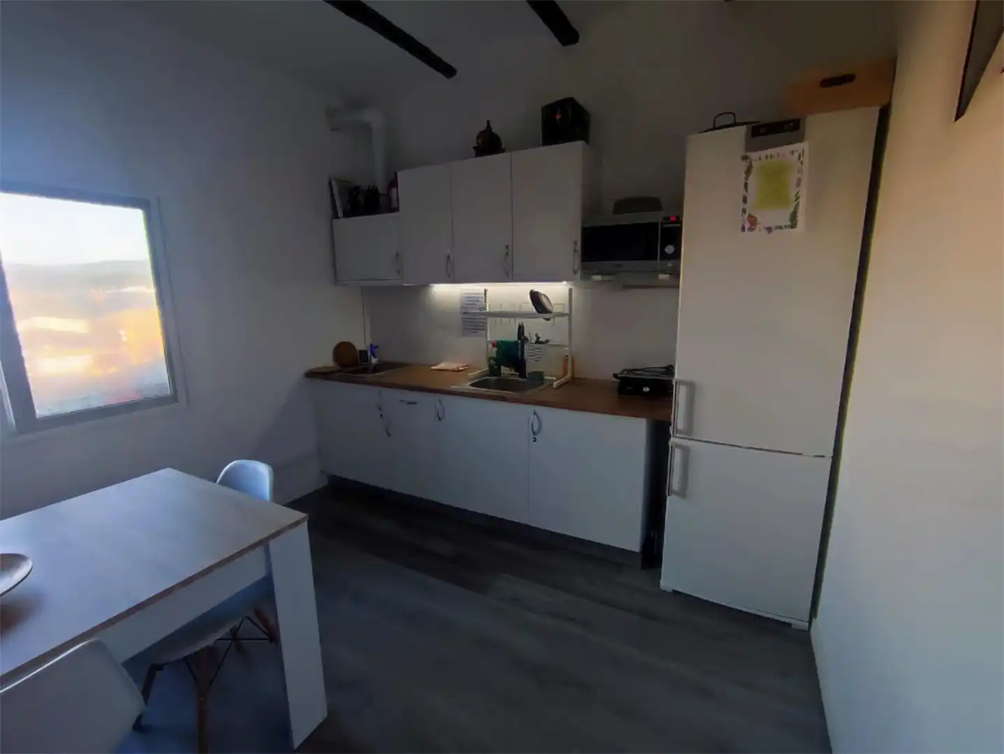Room in Carrer d'Antoni Forrellad, 60, Can Puiggener Kitchen of Flat for share in Sabadell with Air Conditioner, Heating and Parquet flooring