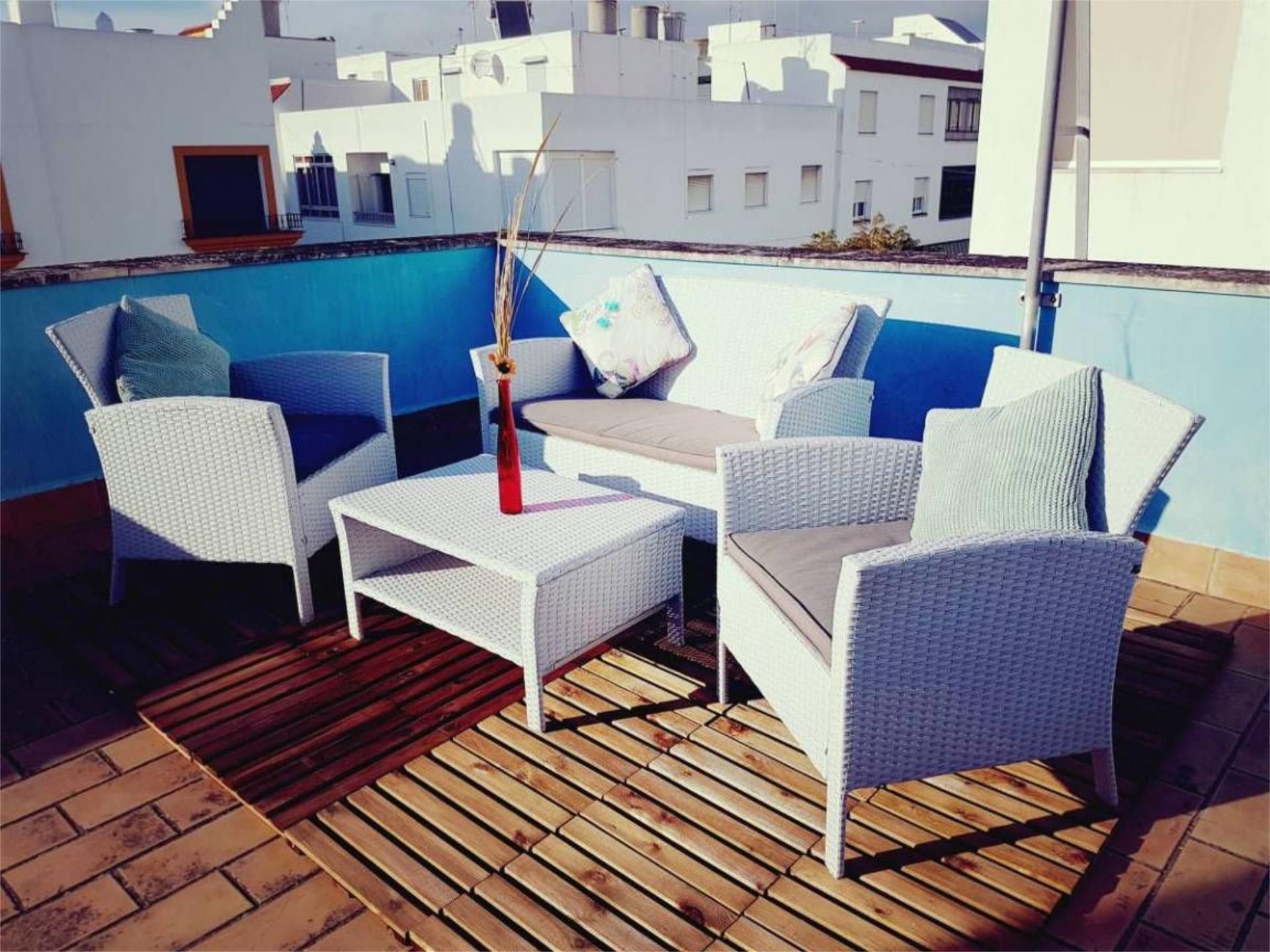 Terrace of Flat to rent in Conil de la Frontera  with Air Conditioner, Terrace and Furnished