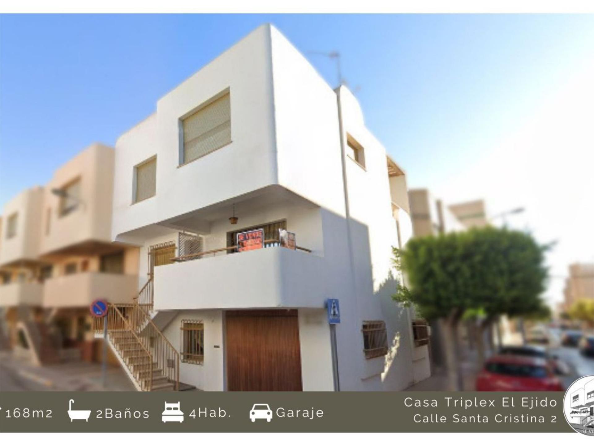 Exterior view of Single-family semi-detached for sale in El Ejido