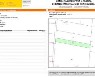 Non-constructible Land for sale in Vilar de Barrio