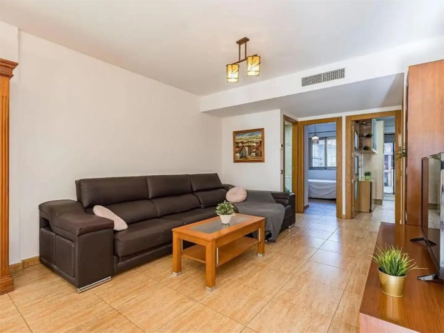 Pis en venda a Carrer Nou, 4, Torrefarrera Sala d'estar de Pis en venda en Torrefarrera amb Calefacció i Terrassa