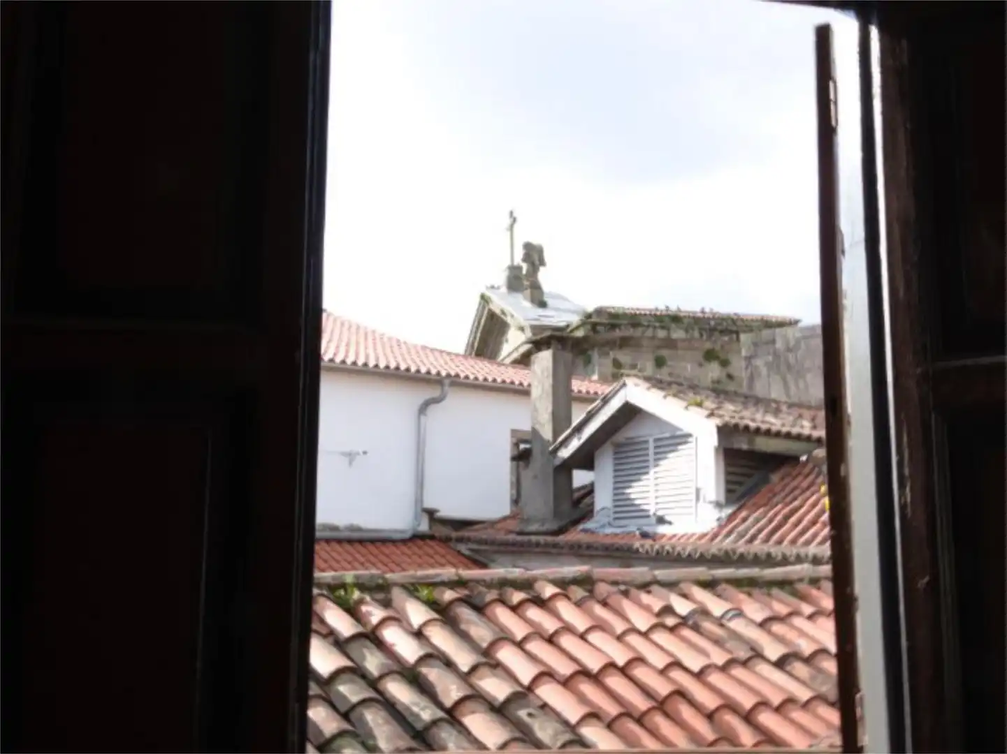Vista exterior de Pis en venda en Santiago de Compostela 