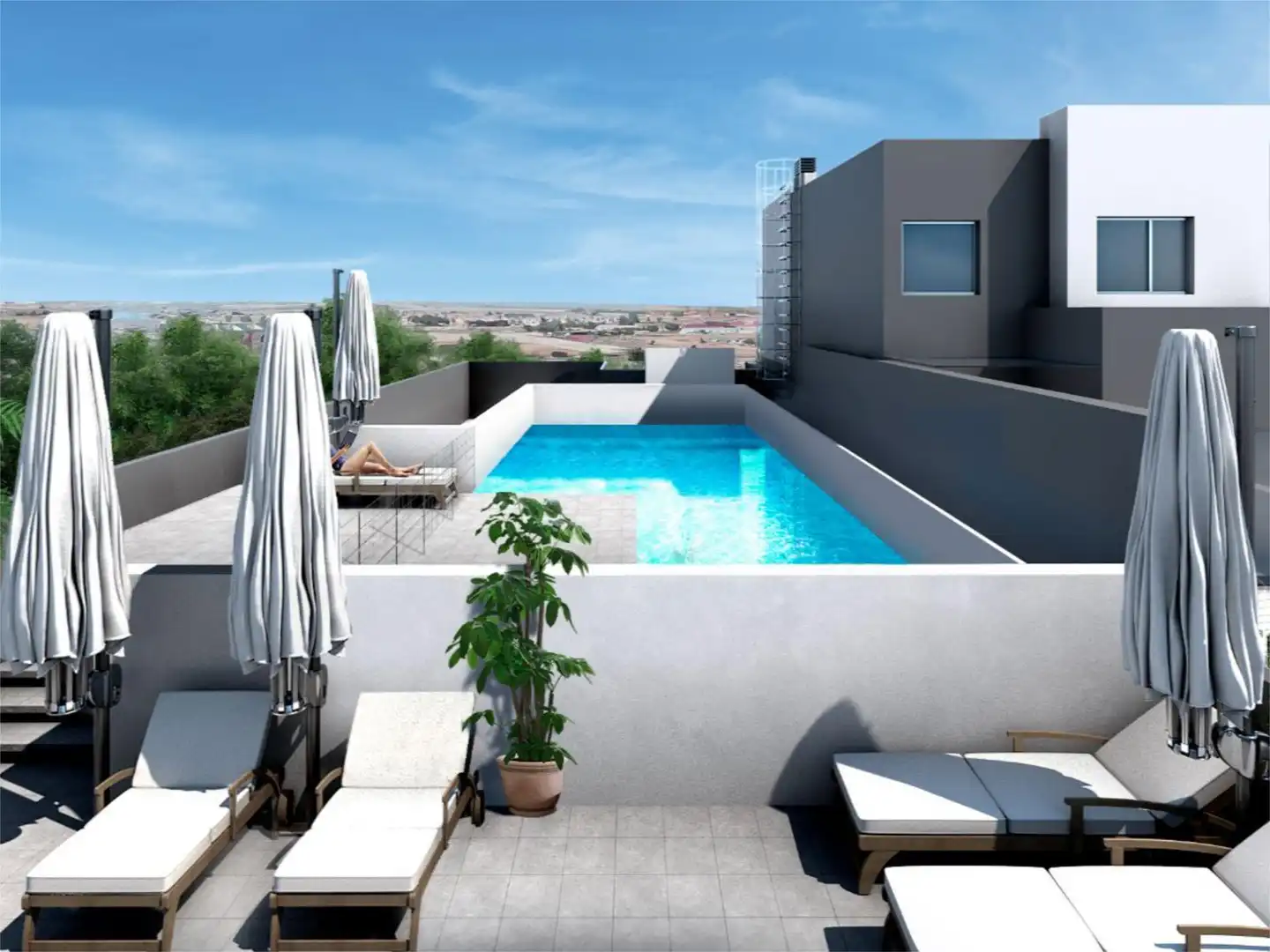 Piscina de Piso en venta en Zamora Capital  con Calefacción, Jardín privado y Trastero