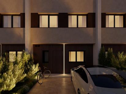 Exterior view of Single-family semi-detached for sale in Sagunto / Sagunt  with Air Conditioner and Private garden