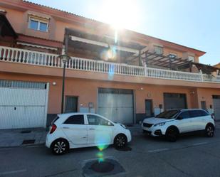 Exterior view of Single-family semi-detached for sale in Málaga Capital  with Air Conditioner, Terrace and Swimming Pool