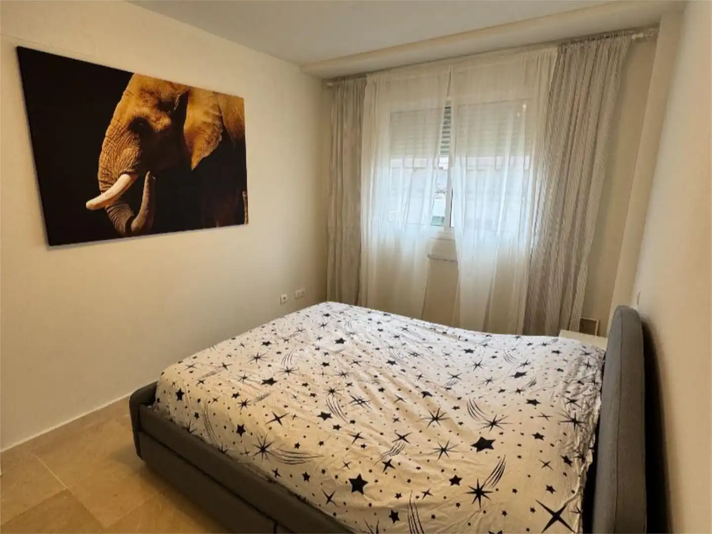 Schlafzimmer von Wohnung zur Miete in Manilva mit Klimaanlage, Heizung und Privatgarten