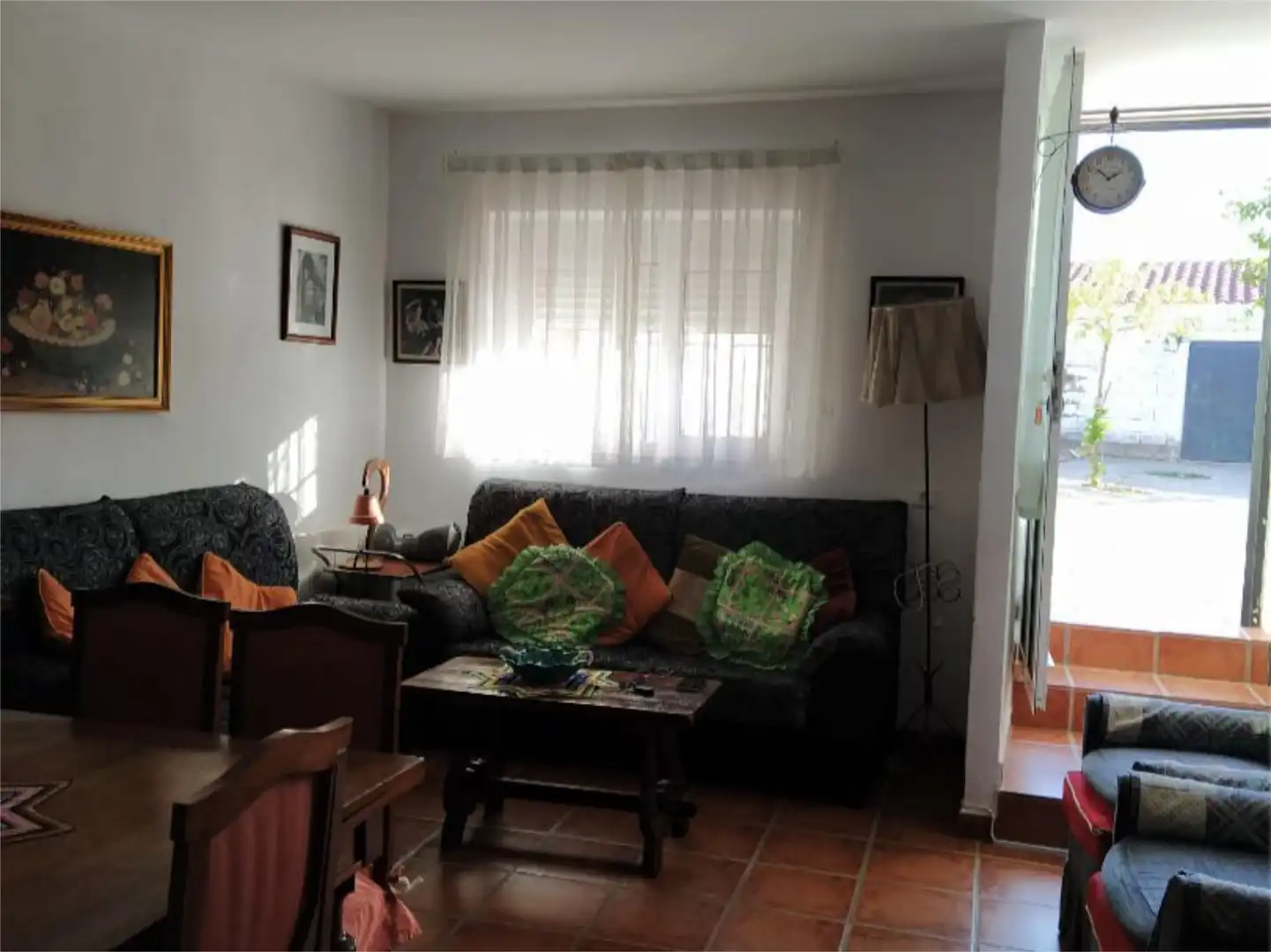 Sala d'estar de Pis en venda en Higuera de Llerena amb Calefacció, Jardí privat i Moblat