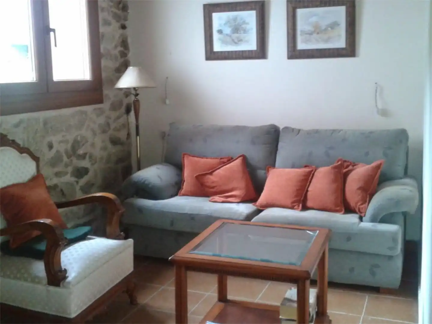 Sala d'estar de Casa o xalet en venda en Crecente amb Jardí privat, Traster i Moblat