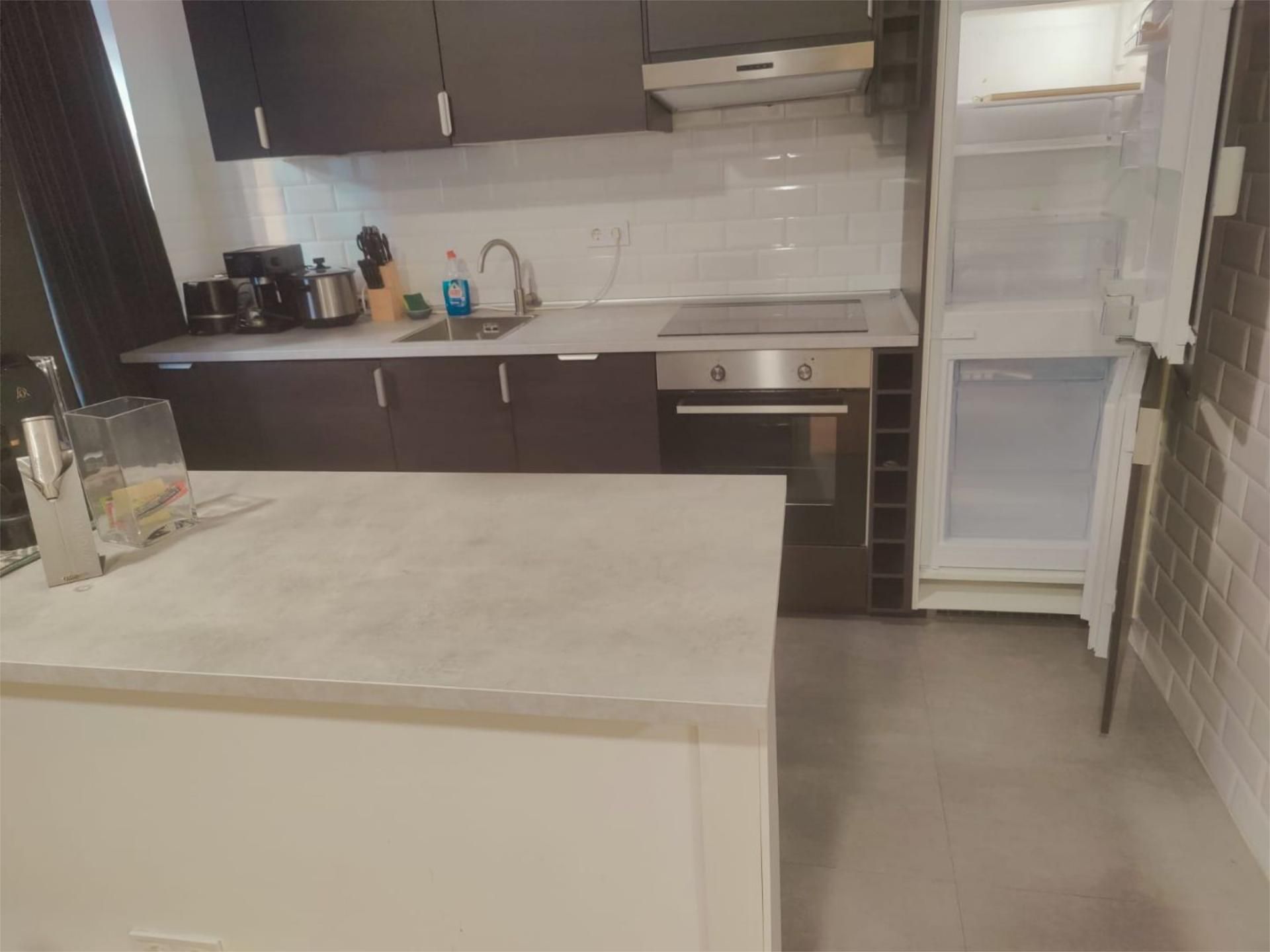 Kitchen of Flat to rent in  Madrid Capital  with Air Conditioner