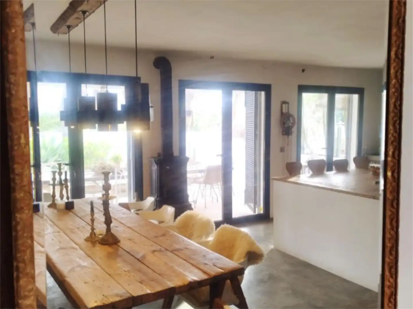 Menjador de Finca rústica en venda en Alhaurín El Grande amb Aire condicionat, Terrassa i Piscina