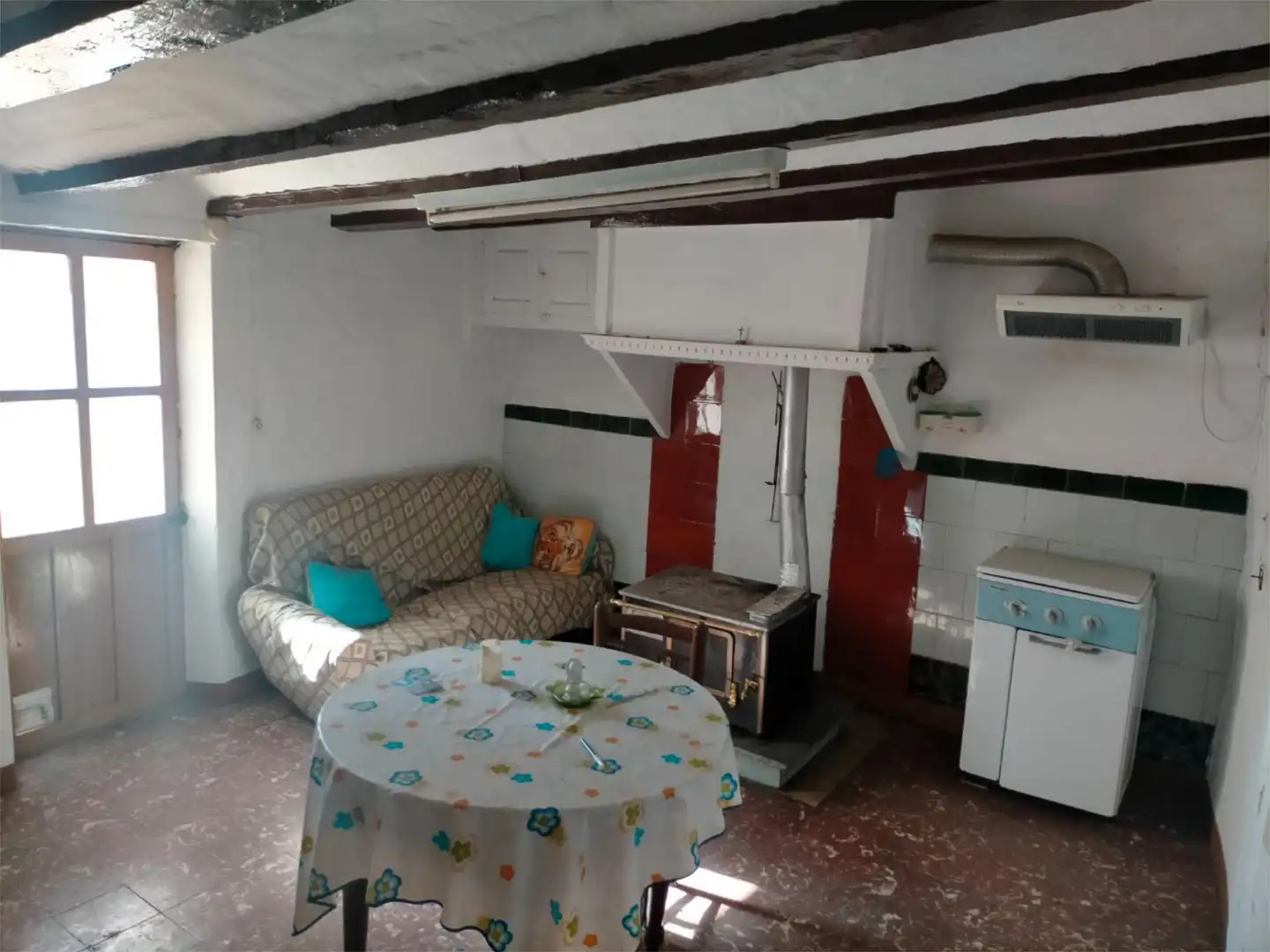 Sala d'estar de Casa adosada en venda en Mosqueruela