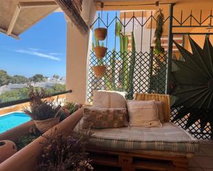 Balcony of Flat for sale in Santa Eulària des Riu  with Heating, Terrace and Swimming Pool