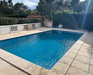 Swimming pool of House or chalet for sale in Godelleta  with Air Conditioner, Terrace and Swimming Pool