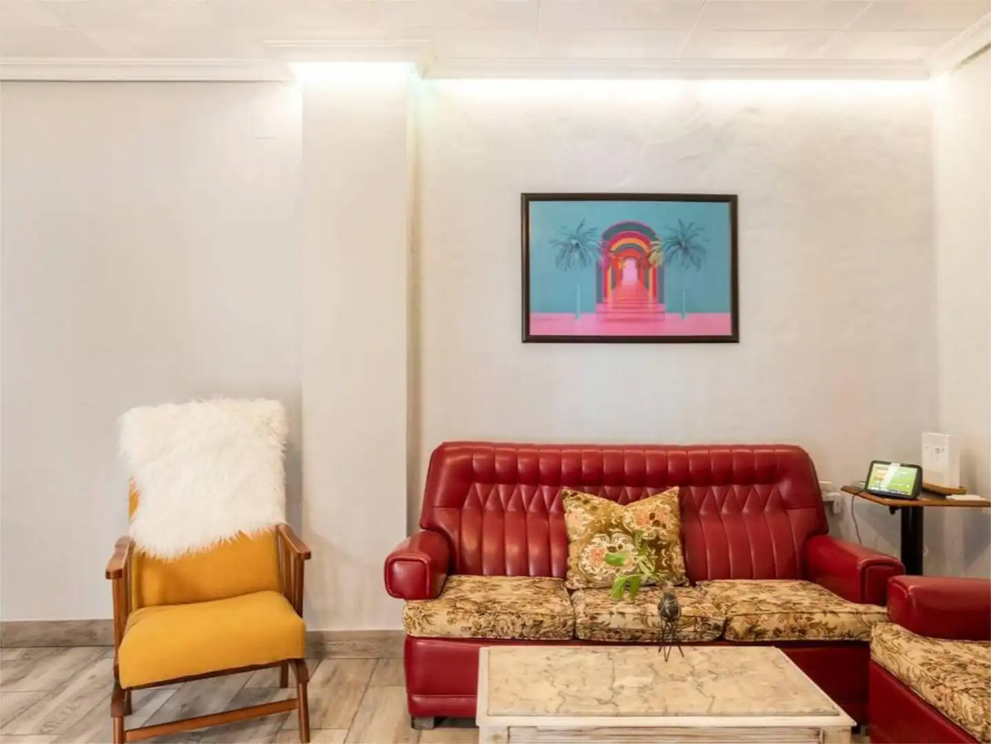Zimmer in Camí Vell de Xirivella, 5, Soternes Wohnzimmer von Wohnung zur untervermieten in Valencia mit Möbliert und Balkon